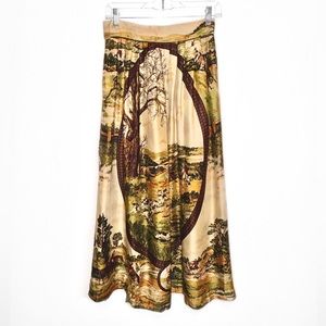 VINTAGE | Herman Geist | Fox Hunt Print | Skirt | Size 6